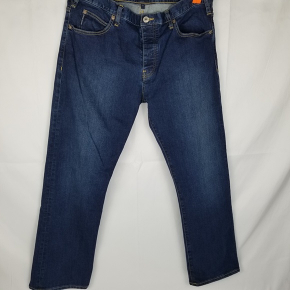 ARMANI- Button Fly J21 Regular Dark Wash Jeans Mens Size 36 - Picture 2 of 15